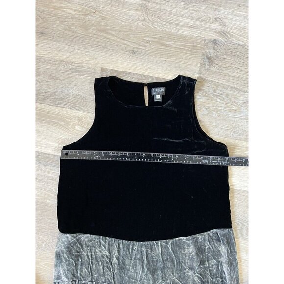 Citron Santa Monica Green Burnout Velvet Dress Topper Jacket Set Geometric Silk - Picture 12 of 16